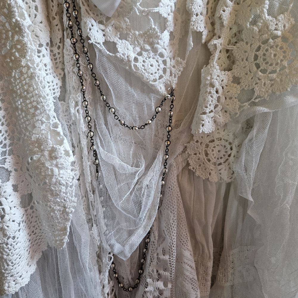 OOAK NWOT CUSTON LACE SKIRT - Picture 4 of 16